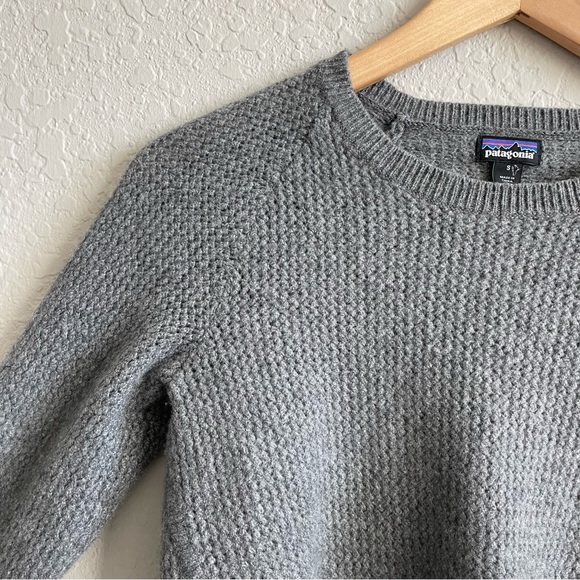 Patagonia Gray Recycled Cashmere Crew Knit Sweater - Picture 3 of 11
